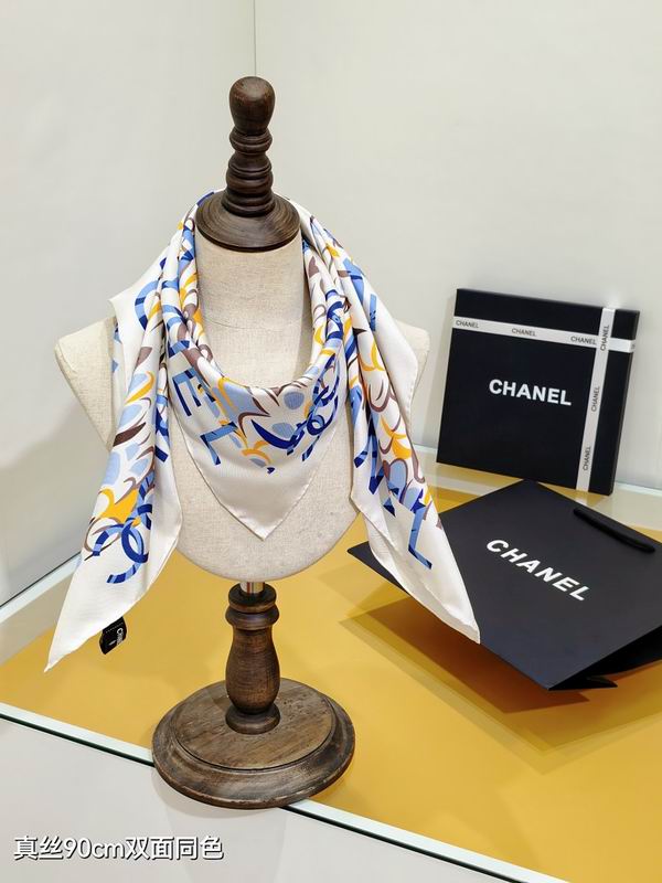 Chanel silk scarf hm14